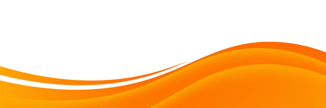 Vector orange line background curve element with white space for text and message design, overlapping layers, vector illustration