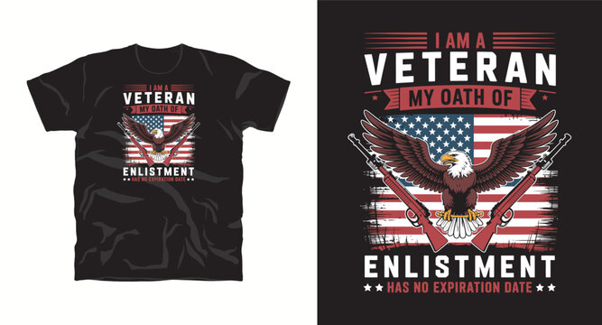 I am a veteran my oath of enlistment has no expiration date eagle design