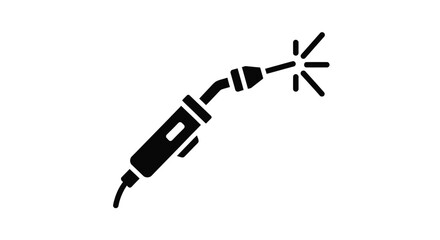 Black silhouette of a train traveling on curved railway tracks © Golam Rabbi