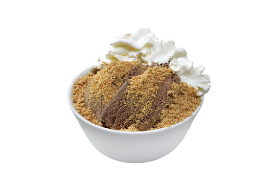 Sorvete de chocolate com Chantilly 