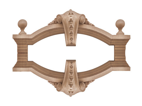 Elements of architectural decorations of buildings, columns and tops, gypsum stucco molding, wall texture and patterns. On the streets in Barcelona, public places.
