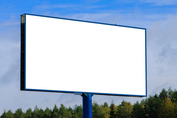 Fototapeta premium Background for design, billboards on city streets and along roads