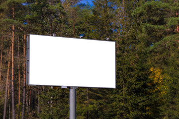 Background for design, billboards on city streets and along roads