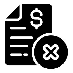 canceling payment icon