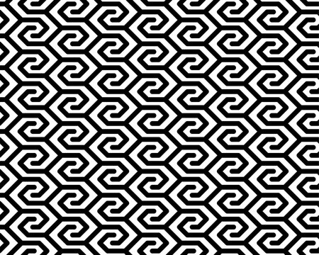 Abstract background with black wave lines on a white background	