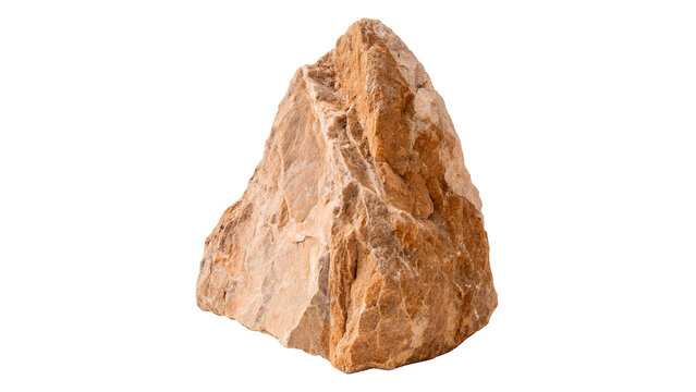 brown Rock formation isolated on transparent background