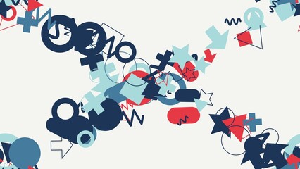 Colorful Abstract Symbols and Icons.