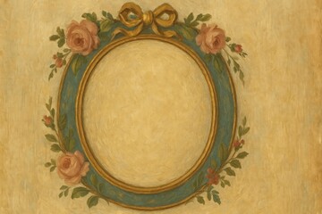 Vintage floral frame background