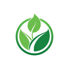 Modern Eco Friendly Logo for Organic Natural Brand Identity