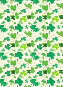 seamless shamrock pattern