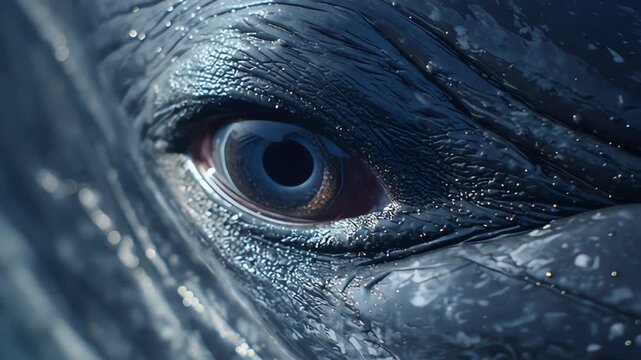 Mesmerizing Whale Eye Close-Up