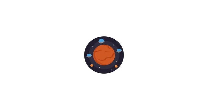UFO orbiting planet