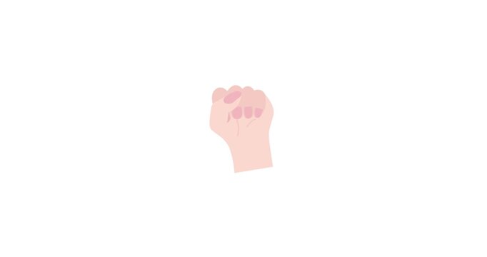 Raised fist protest