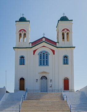 Kimisis Theotokou Church in Naoussa, Paros, Greece