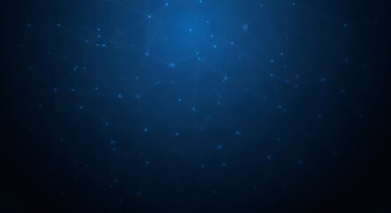 Obraz premium Stunning blue plexus background with connected dots and lines, perfect for technology and science themes