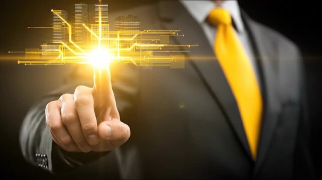 Saffron-Gold Talent Network Activating Through Executive Digital Touchpoint.