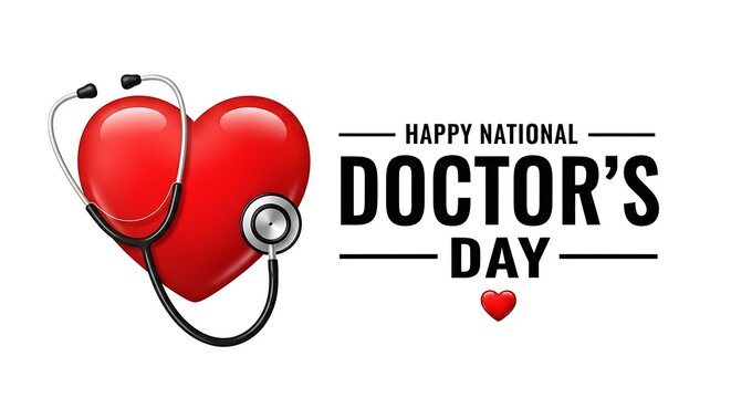 Celebrating healthcare professionals on national doctor's day with a heartfelt stethoscope design