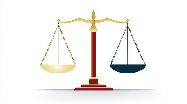 Balan&ccedil;a da justi&ccedil;a simbolizando equil&iacute;brio, imparcialidade e aplica&ccedil;&atilde;o das leis no sistema jur&iacute;dico e no poder judici&aacute;rio.