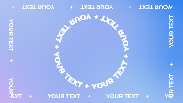Animated Gradient Circle Border Text Title for Social Media Multiformat