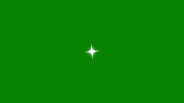 magical twinkle star glitter on smooth green gradient background. Luminous twinkling star  on dark night style, radiant twinkle star sparkle overlay on soft. Fantasy twinkling star glow on neon.4k