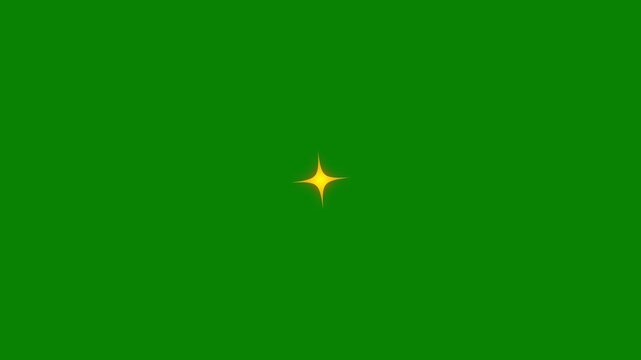 magical twinkle star glitter on smooth green gradient background. Luminous twinkling star  on dark night style, radiant twinkle star sparkle overlay on soft. Fantasy twinkling star glow on neon.4k