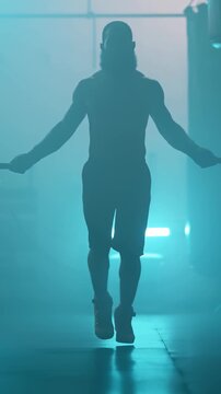Intense Boxing Training and Fight: Professional Boxers Sparring in Ring, Close-up Portraits, Jumping Rope, Push-ups, and Cinematic Gym Workout Sessions with Athletic Men.