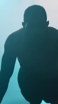 Intense Boxing Training and Fight: Professional Boxers Sparring in Ring, Close-up Portraits, Jumping Rope, Push-ups, and Cinematic Gym Workout Sessions with Athletic Men.