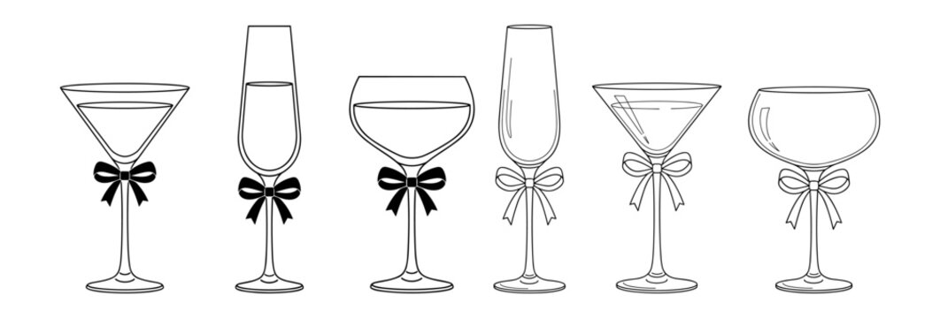 wine glassoutline