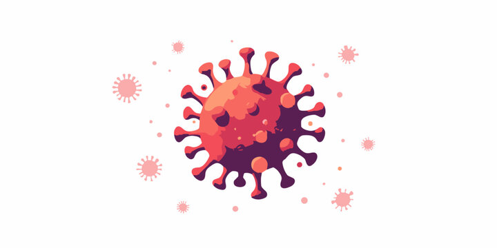 clean flat Parvovirus isolated pure white background One smallest known viruses, depicted as simple, bare, perfectly smooth geometric icosahedron