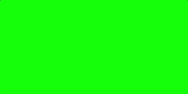 Crossing Yellow Caution Tape with Warning Text on Green Screen Background