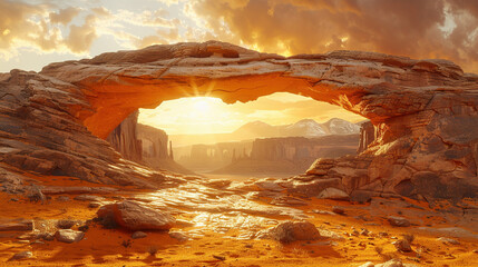 Ethereal Erosion: Majestic Arches of the Desert