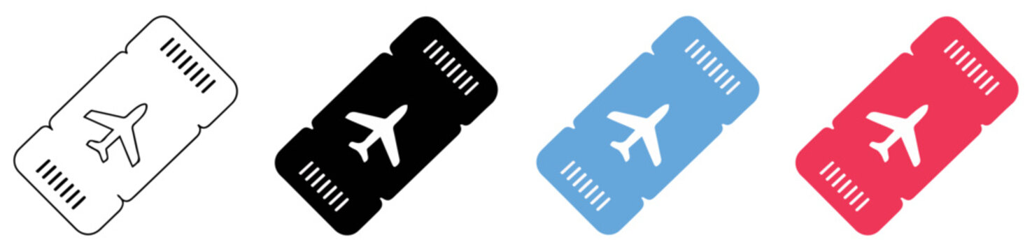 air ticket boarding pass icon