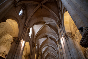 Gothic architecture with vaulted ceilings and arches.