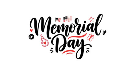 Memorial day celebration typography design © Verilux