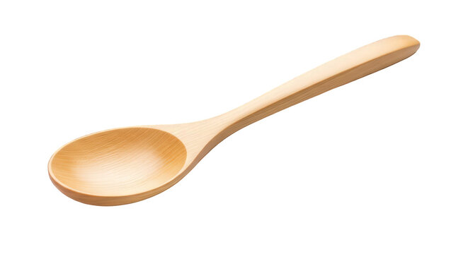 Wooden spoon for cooking and serving with natural texture
