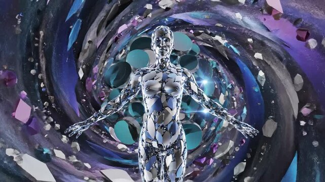 Cosmic Crystal Humanoid: Digital Awakening & Transformation