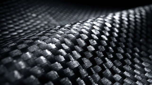 Carbon fiber texture, close up, black and grey weave, automotive luxury