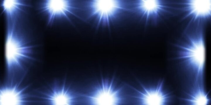 Party Flash Lights. Yellow flashes of light Video Background.