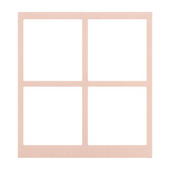 Fototapeta premium PNG Minimalist pink four-square frame