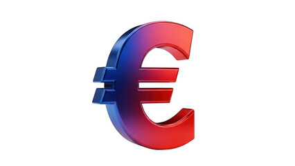 Euro currency symbol with gradient color