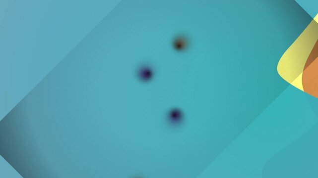 Four Small Objects Falling Down Slowly.