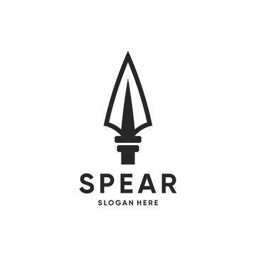 Spear icon design template with modern style concept vector illustration