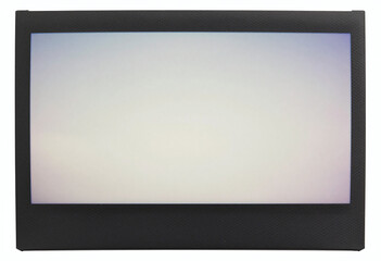 Fototapeta premium sleek modern black polaroid border frame envelops seamless image front rear sides soft diffuse