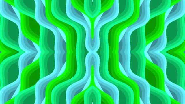 Vibrant Green Wavy Pattern Animation Background.