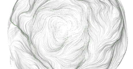 Abstract circular design with flowing lines, representing concepts like data flow, nature, or art. Graphic for backgroun © vegefox.com