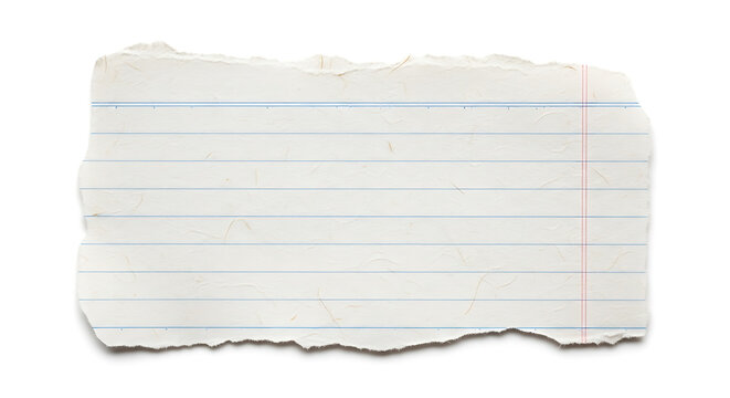 Torn and worn white paper with horizontal and vertical lines