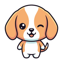 Fototapeta premium Cute Cartoon Crab Illustration