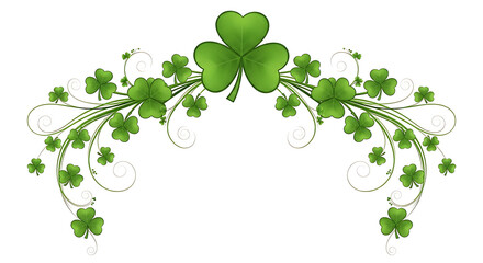 Elegant shamrock floral arrangement for St. Patrick's Day celebration