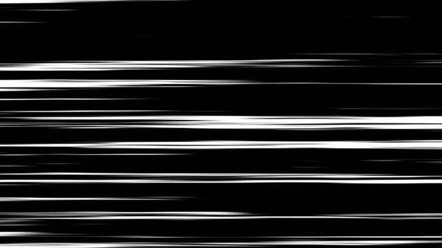 White Speed Lines on Black Background Abstract Texture. Abstract anime speed line background.