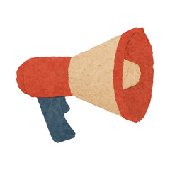PNG Textured megaphone illustration design.